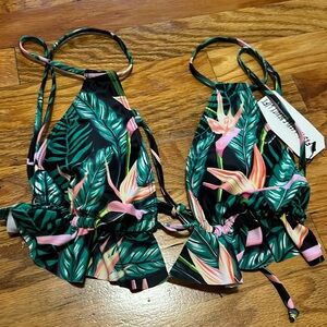 New with tag tropical bikini top size small